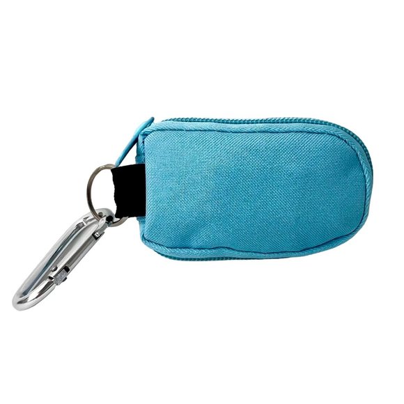 NEW DOTERRA Essential Oil Zippered Keychain Pouch Case Light Blue Aromatouch - Picture 2 of 5